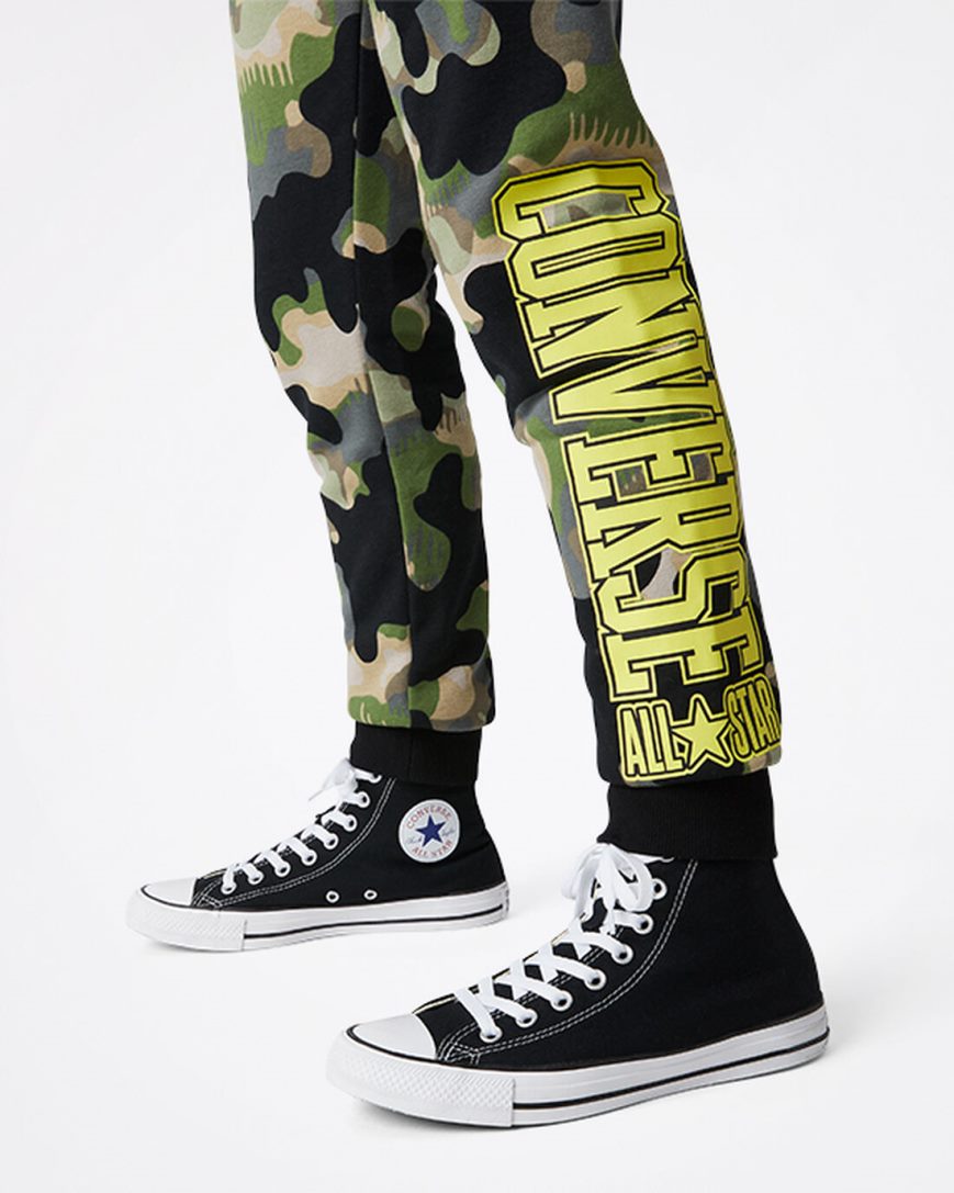 Boys' Converse Camo Jogger Olive | AU 1E34CV